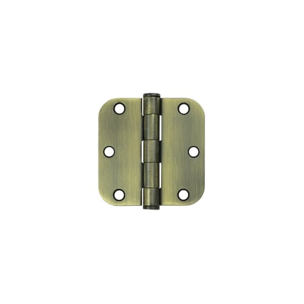 S35R5HD5 Heavy Duty 5/8 Radius Hinge Antique Brass, 10PK